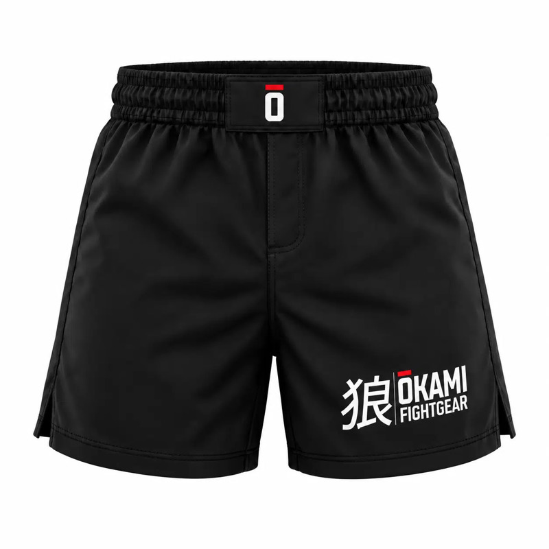 Okami kuro Fightshorts -black